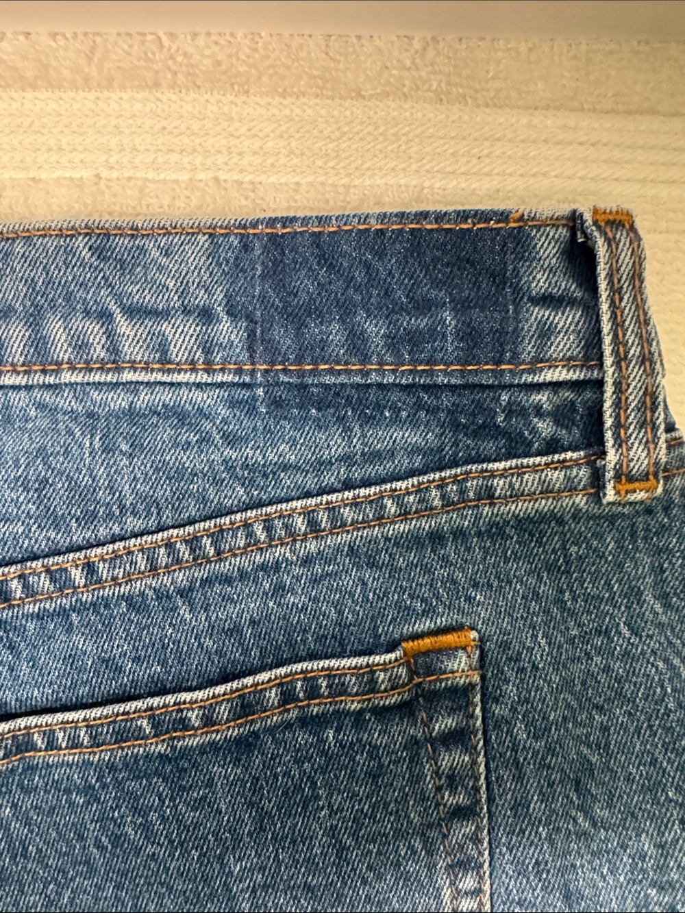 Abercrombie & Fitch Women’s Curve Love The Baggy Low Rise Blue Jeans Size 31/12 - Picture 8 of 12